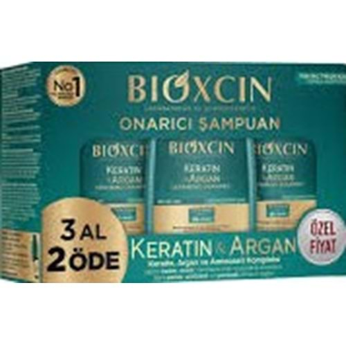 BİOXCİN 3LÜ KERATİN+ARGAN ŞAMPUAN