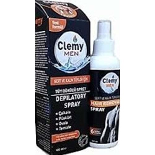 CLEMY SPREY ERKEK SERT VE KALIN TÜY DÖKÜCÜ 125 ML