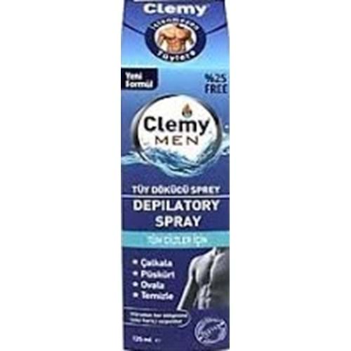 CLEMY SPREY ERKEK TÜY DÖKÜCÜ 125 ML MAVİ