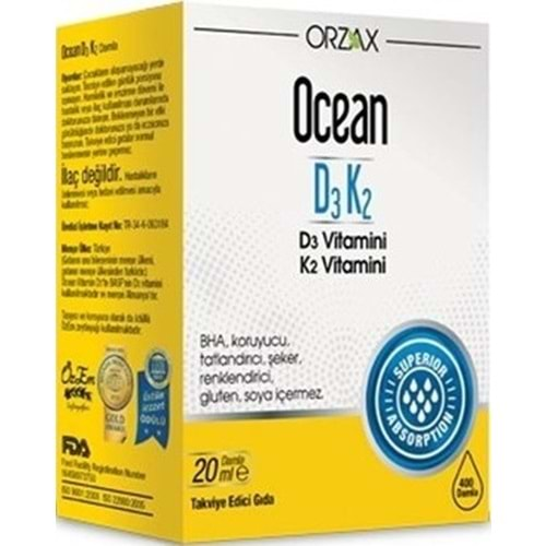 OCEAN VİTAMİN D3 K2 DAMLA