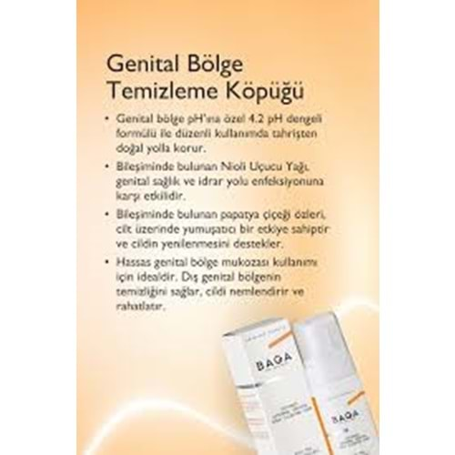 BAGA 0067 DIŞ GENİTAL TEMİZLEME KÖPÜGÜ 200 ML