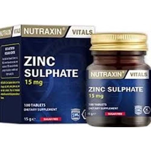 NUTRAXİN 7012 ZİNC 15 MG 100