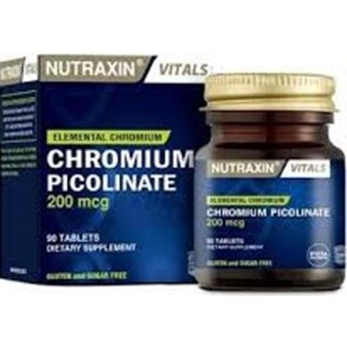 NUTRAXİN 5609 CHROMIUM PCICOLINATE 200 MG90TB
