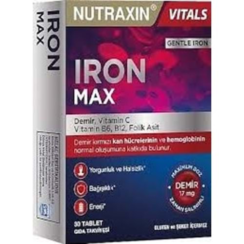 NUTRAXİN 1835 IRON MAX 30 TAB
