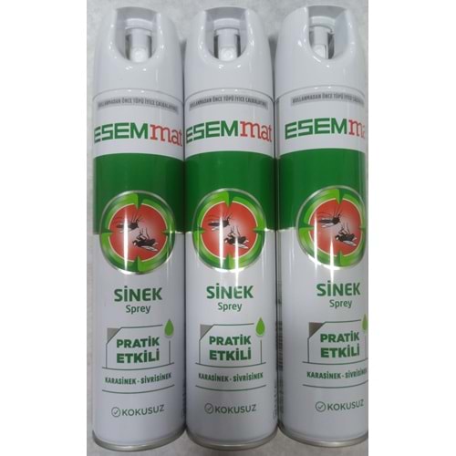 ESEMMAT 0795 KOKUSUZ SİNEK SPREYİ 300 ML PRATİK ETKİLİ