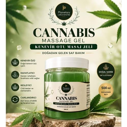 PLANETARY 0355 CANNABIS KENEVİR MASAJ JELİ 500 ML