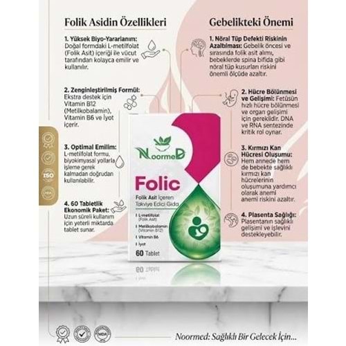 NOORMED 3905 FOLİC 60 TABLET