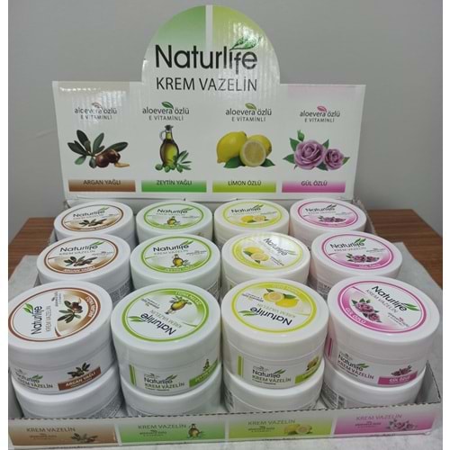NATURLİFE 100 ML VAZELİN KREM 24 LÜ STAND