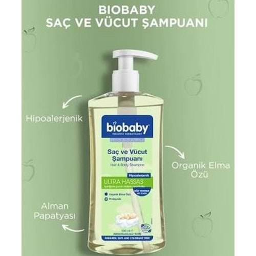 BİOBABY 2445 SAÇ VÜCUT ŞAMPUANI 500 ML