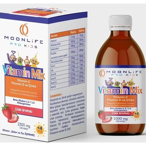 XXXMOONLİFE- VİTAMİN MİX 150 ML ŞURUP