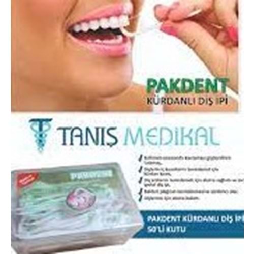 PAKDENT KUTULU KÜRDANLI DİŞ İPİ