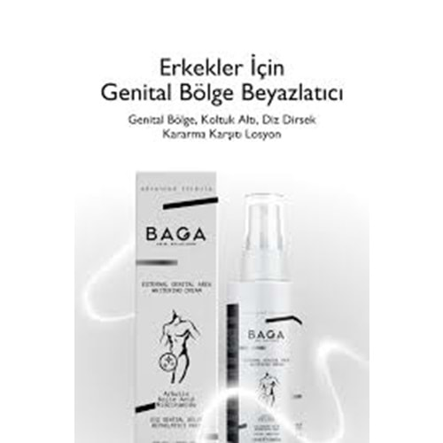 BAGA 0296 ERKEK DIŞ GENİTAL BEYAZLATICI KREM 100 ML