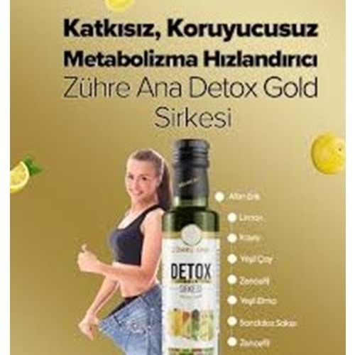 ZÜHRE ANA DETOX SİRKESİ 250 ML