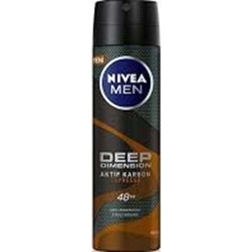 NIVEA MEN DEO 2180 DEEP AKTİF KARBON ESPRESSO-150 ML