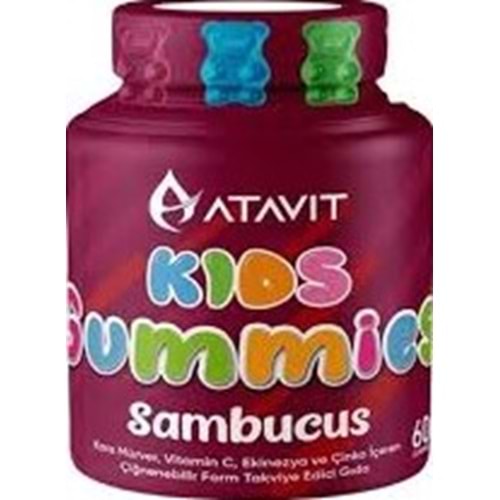 ATAVİT 0369 SAMBUCUS 60 GUMMİES