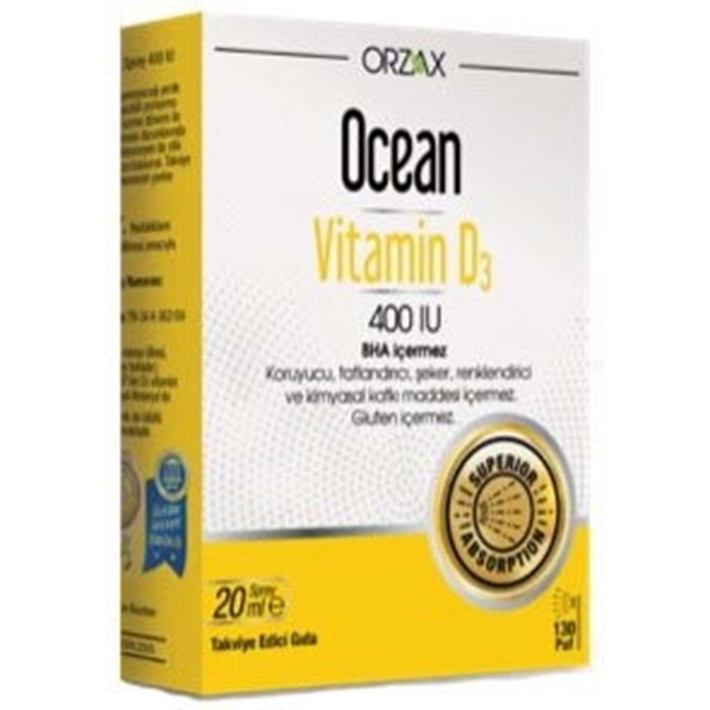 OCEAN VİTAMİN D3 400 SPREY 20 ML