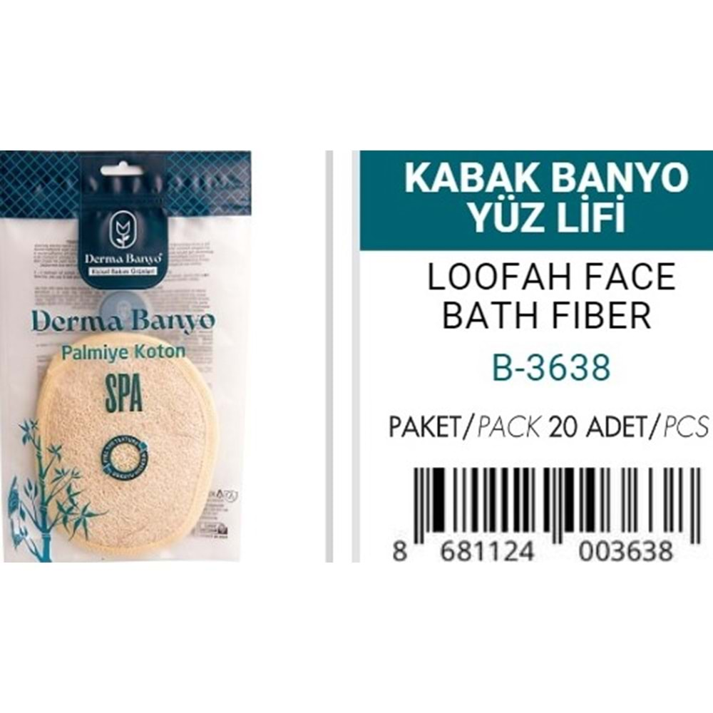 DERMA 33638 KABAK BANYO YÜZ LİFİ