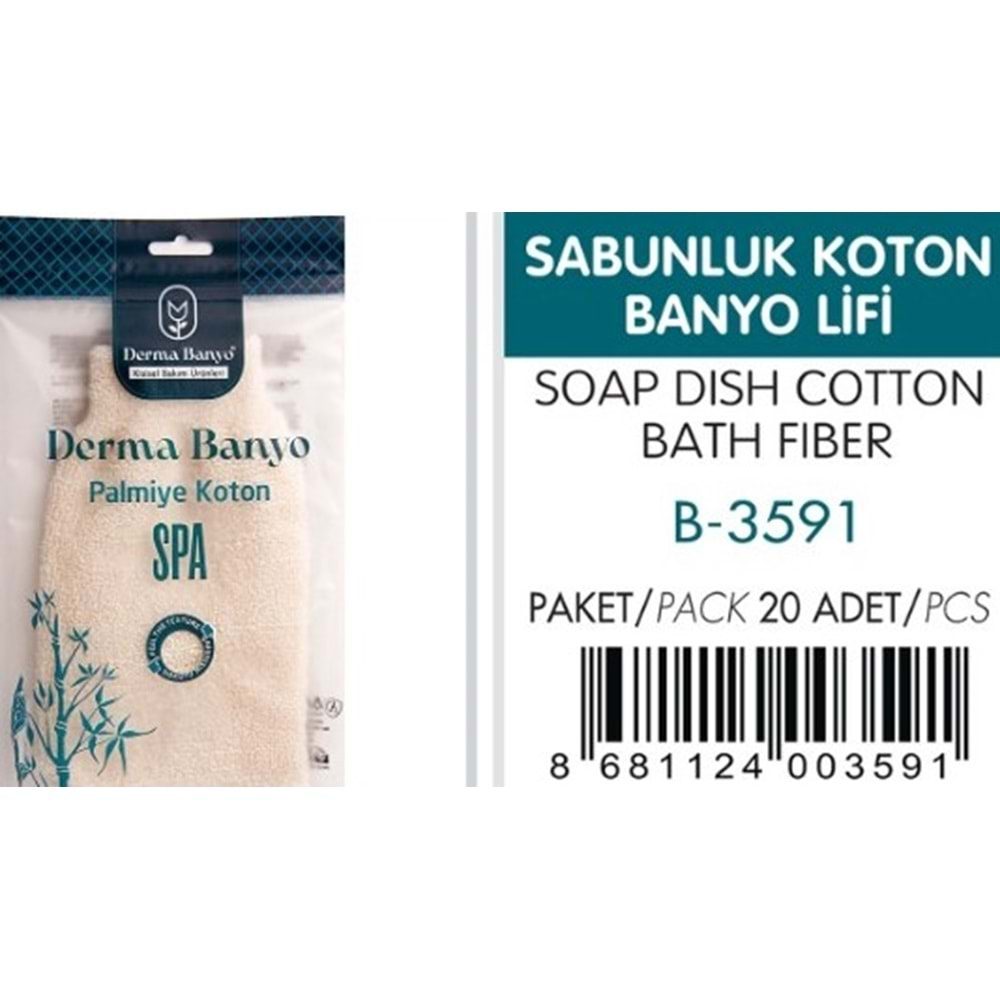 DERMA 3591 SABUNLUK KOTON BANYO LİFİ