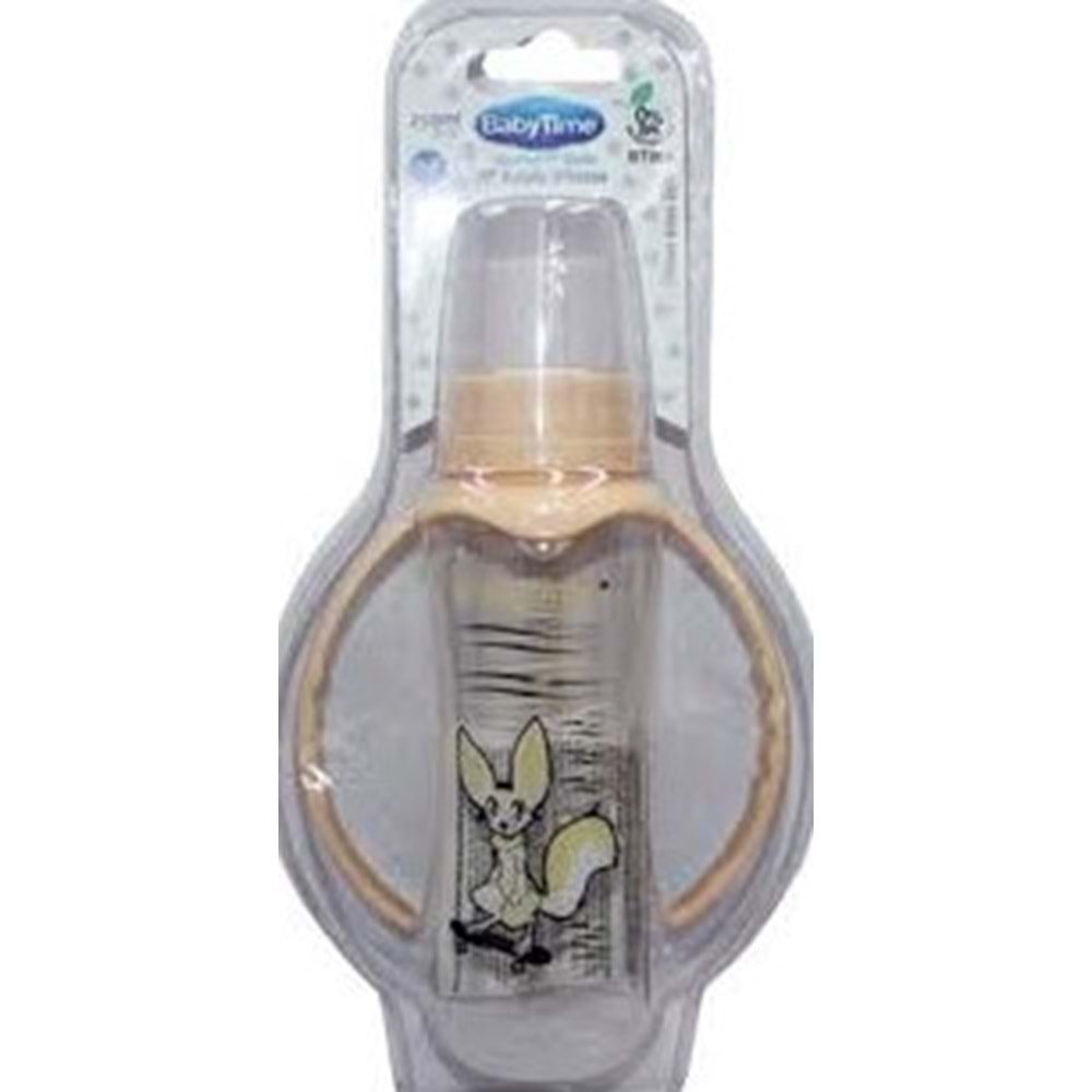 BT 072 Kulplu PP Biberon (Silikon Damaklı Uçlu) 150ml