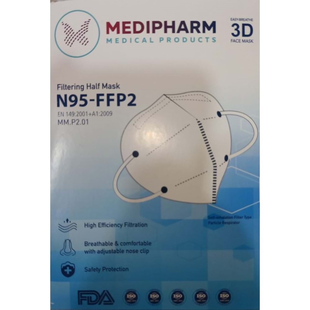 MASKE TİP N95 FFP2 10 LU MAKE