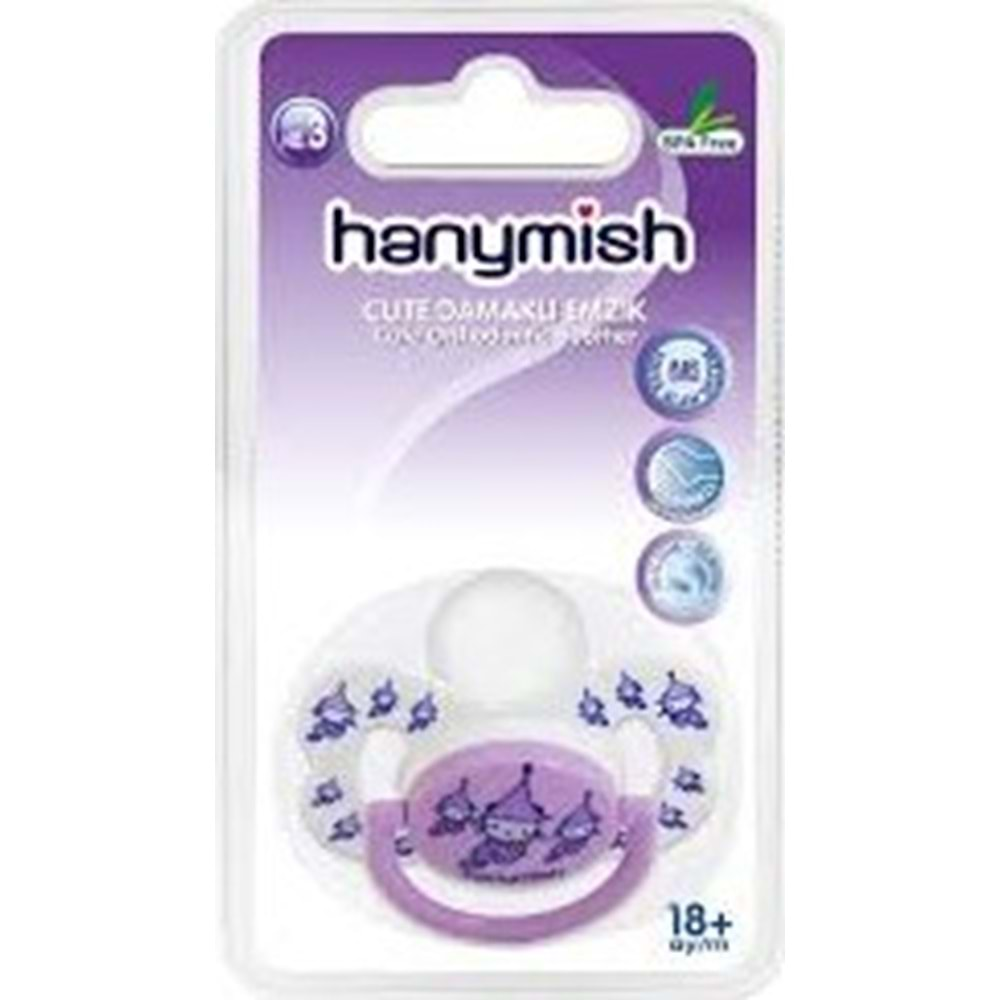 HANYMİSH 102 Silikon Damaklı Emzik No:3