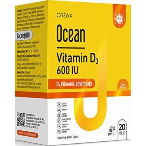 OCEAN 8526 VİTAMİN D3 600 IU SPREY