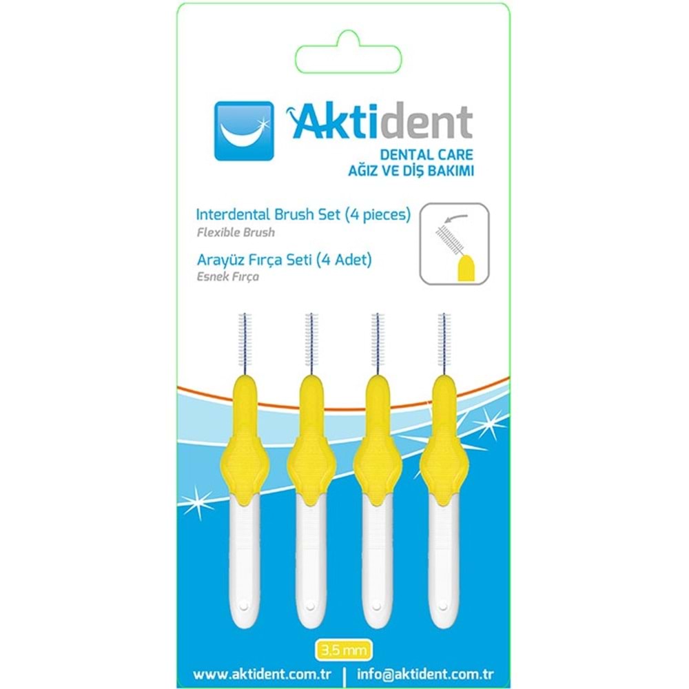 AKTİDENT DİŞ ARAYÜZ FIRÇA SARI