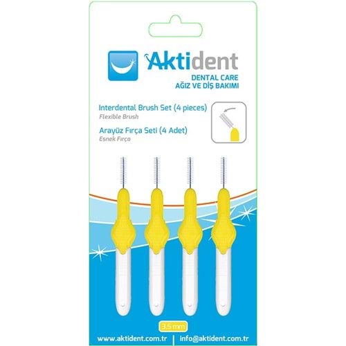 AKTİDENT DİŞ ARAYÜZ FIRÇA SARI