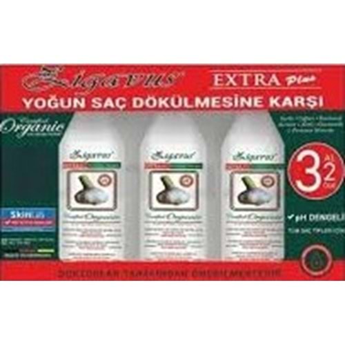 ZİGAVUS 9919 EXTRA PLUS SARIMSAK 3 AL 2 ÖDE ŞAMPUAN