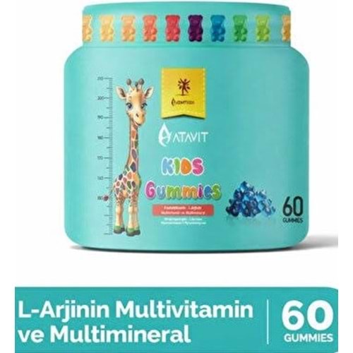 ATAVİT 1731 KIDS GUMMIES L ARGİNİN 60 TABLET