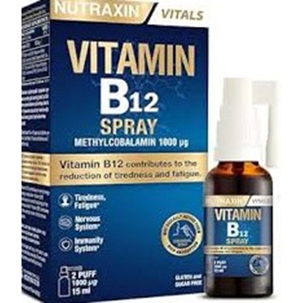 NUTRAXİN 6014 SPREY B12 SPREY 15 ML