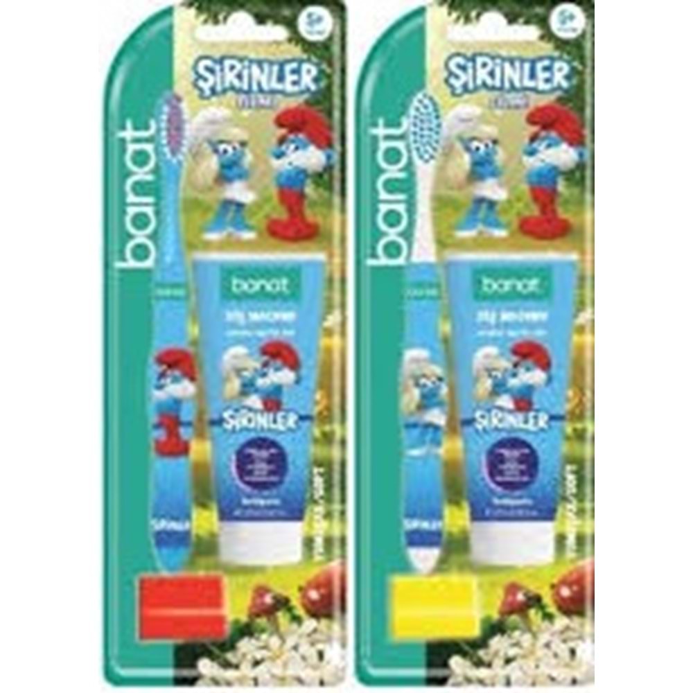 BANAT 6730 ŞİRİNLER DİŞ FIRÇA+MACUN (+5 YAŞ)