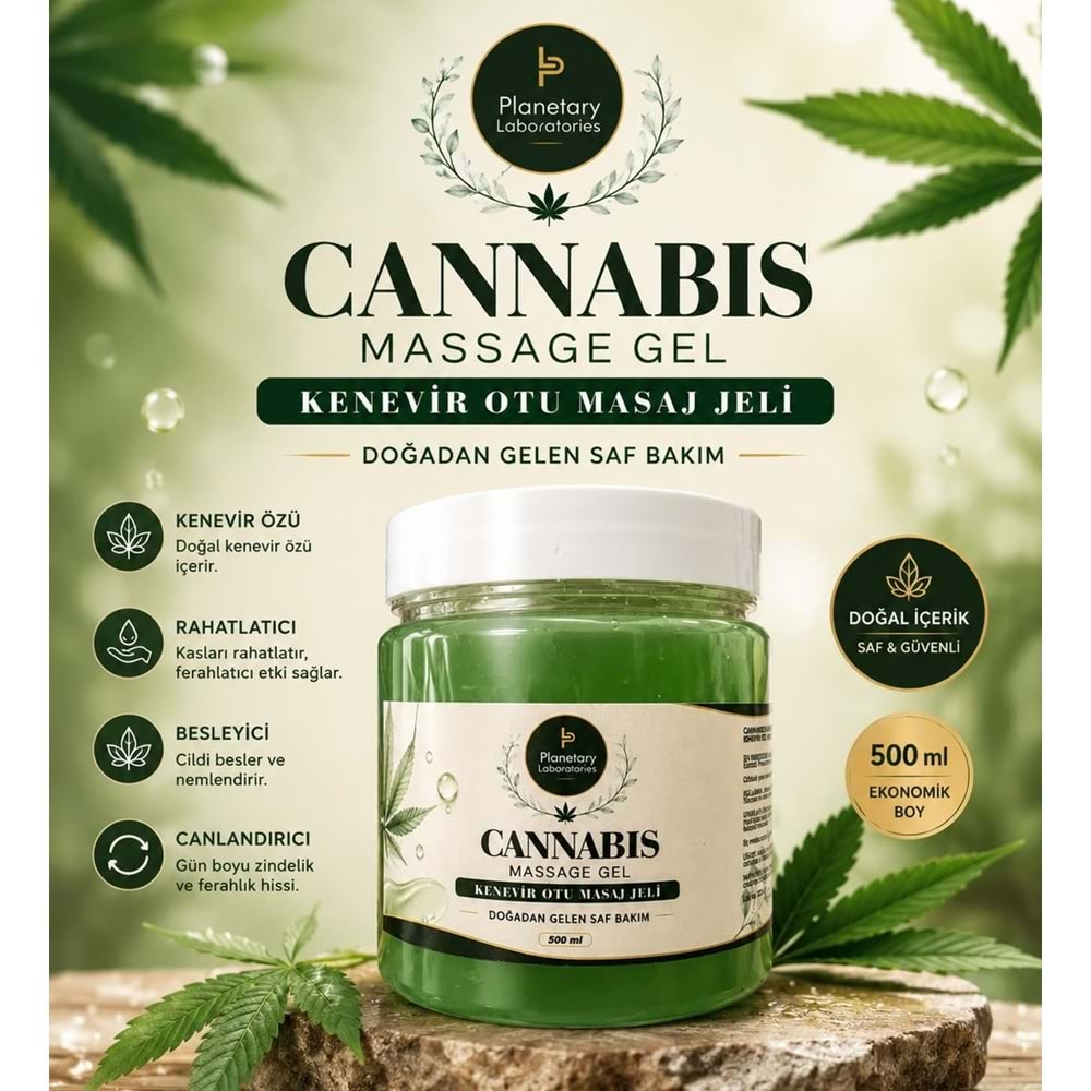 PLANETARY 0355 CANNABIS KENEVİR MASAJ JELİ 500 ML