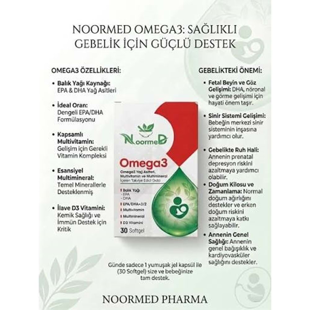 NOORMED 3899 OMEGA3 30 KAPSÜL