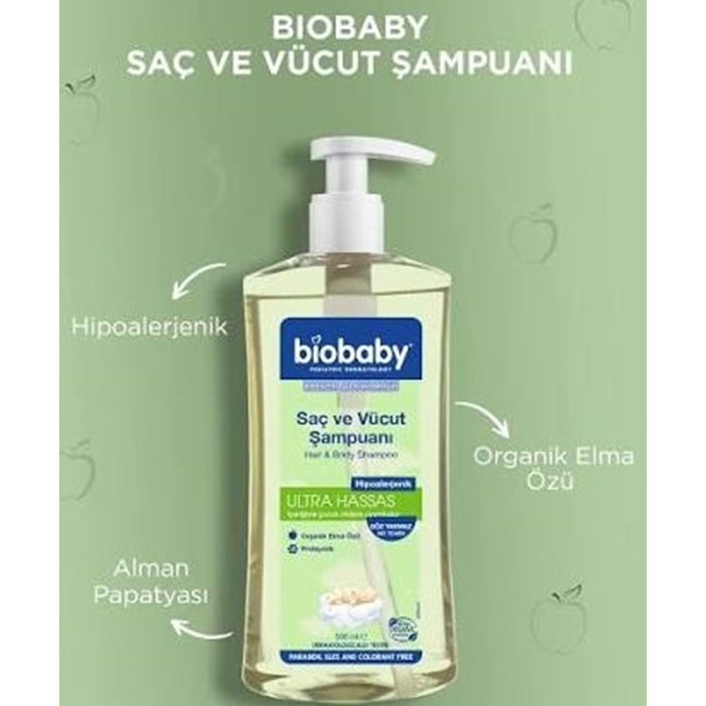 BİOBABY 2445 SAÇ VÜCUT ŞAMPUANI 500 ML
