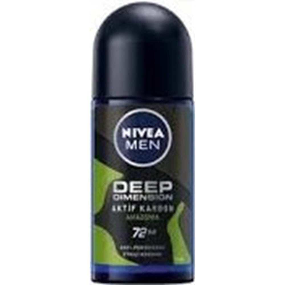 NIVEA ROLLON ERKEK 2044 DEEP AKTİF KARBON AMAZONIA 50 ML