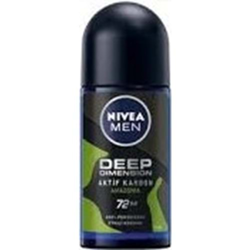 NIVEA ROLLON ERKEK 2044 DEEP AKTİF KARBON AMAZONIA 50 ML