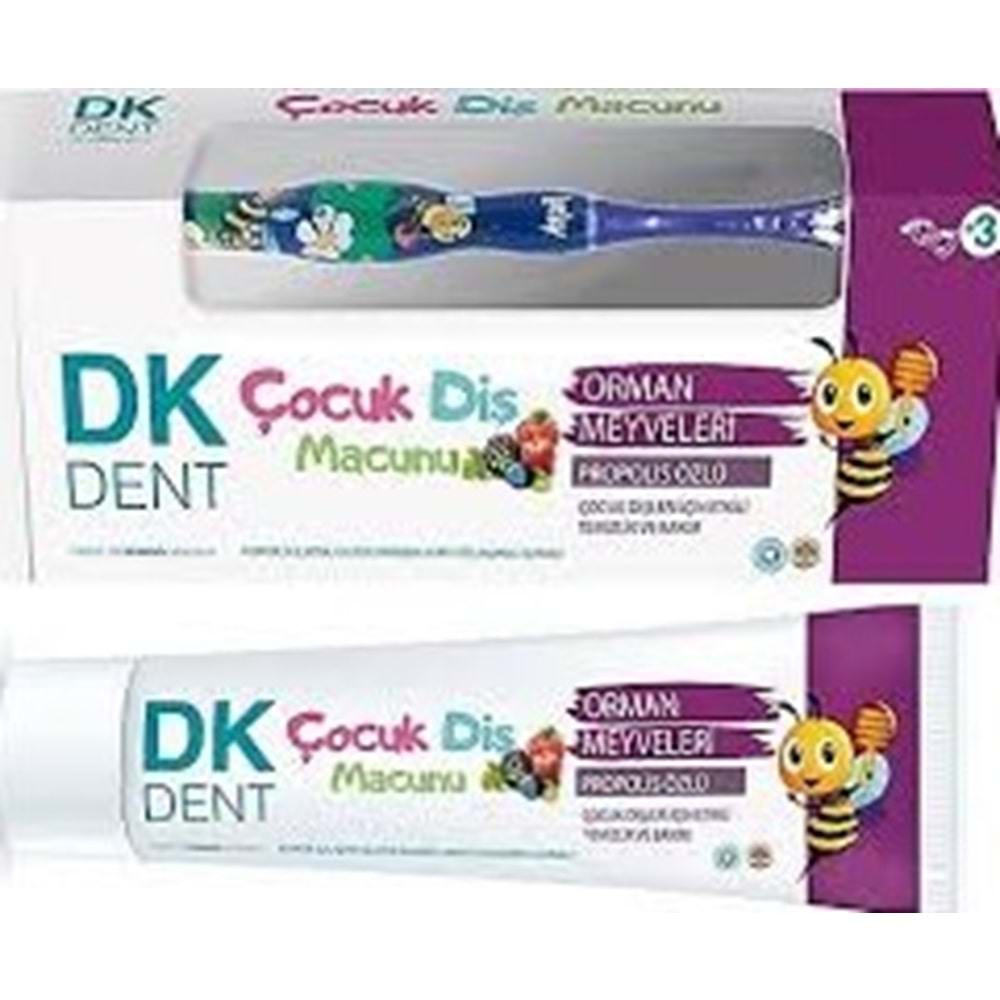 DKDENT 2 Lİ PAKET ÇOCUK FIRÇA+DİŞ MACUNU