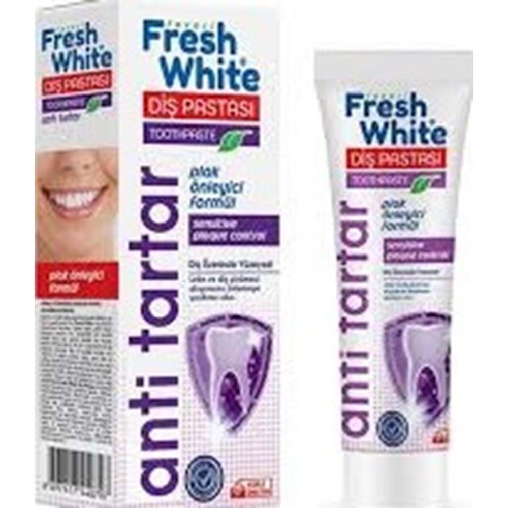 FRESH WHİTE DİŞ PASTASI ANTİ TARTAR